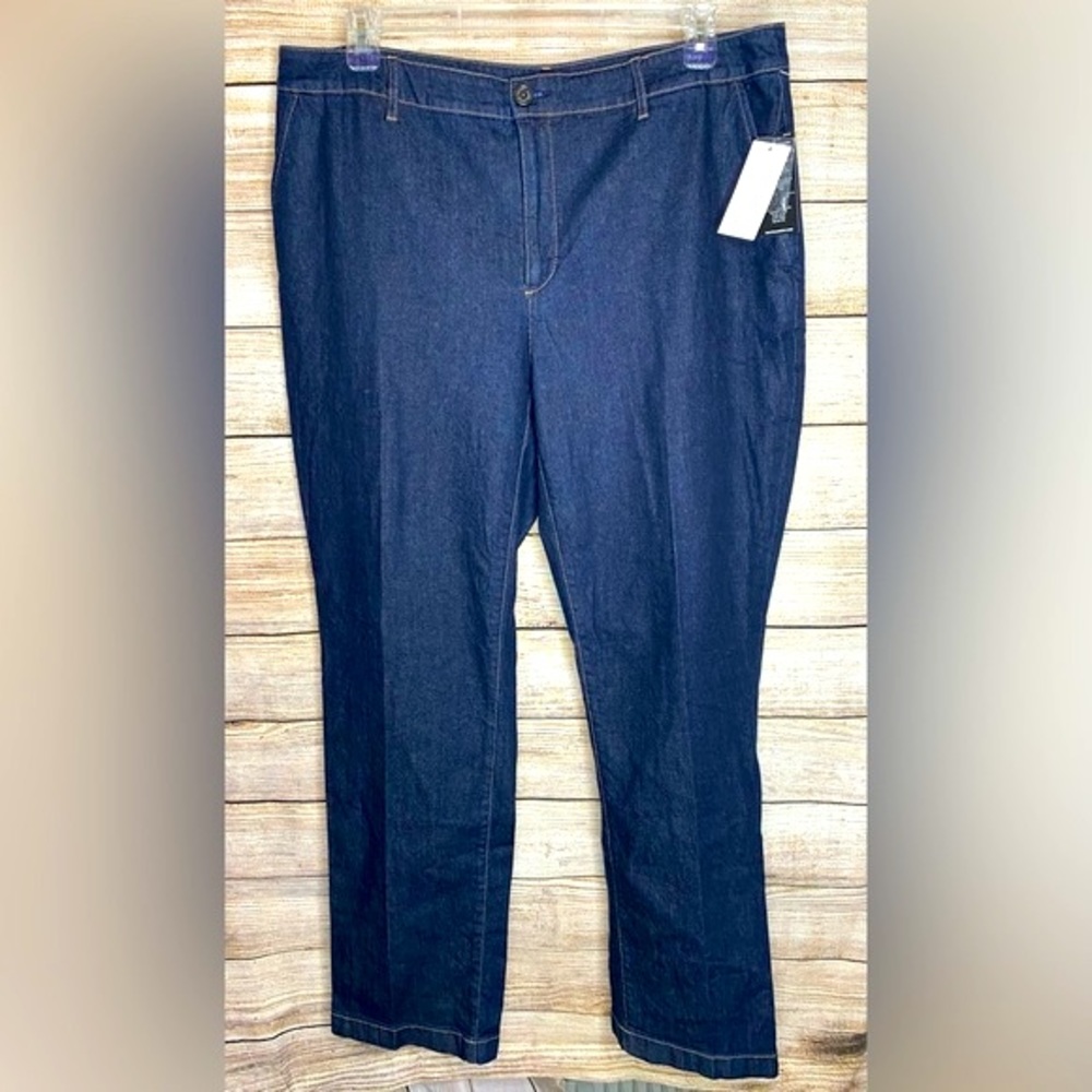 Nwt high rise Lauren Ralph Lauren straight leg denim pants size 14w